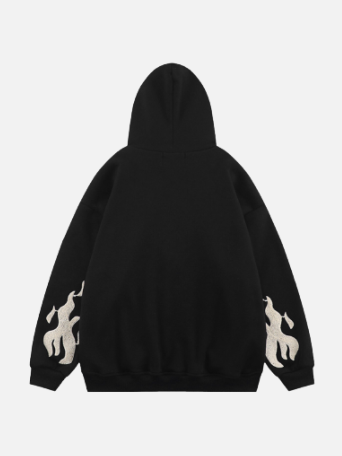 Fire Embroidery Hoodie