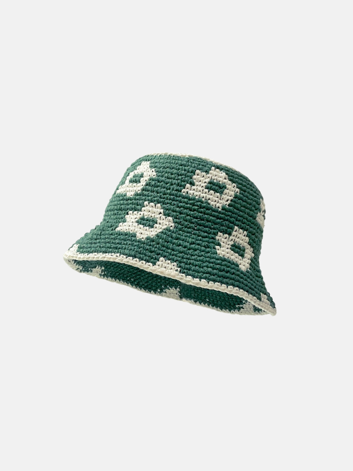 GREEN CROCHET BUCKET HAT