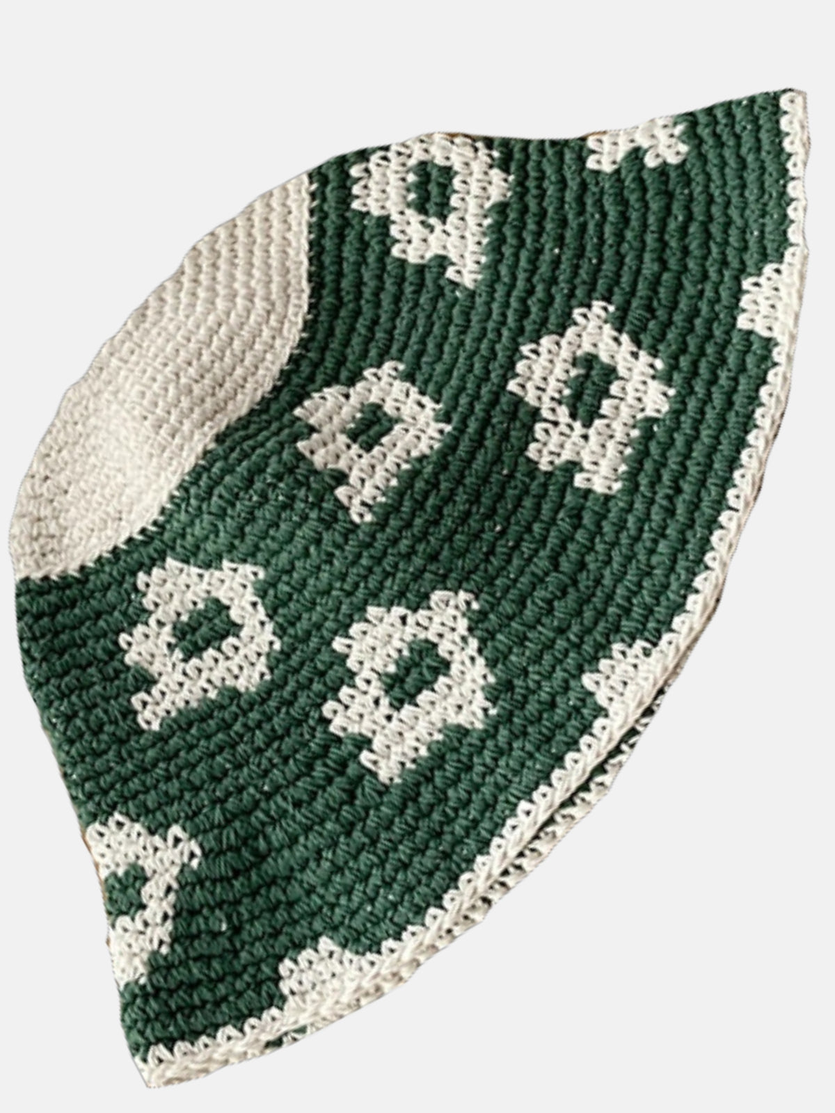 GREEN CROCHET BUCKET HAT