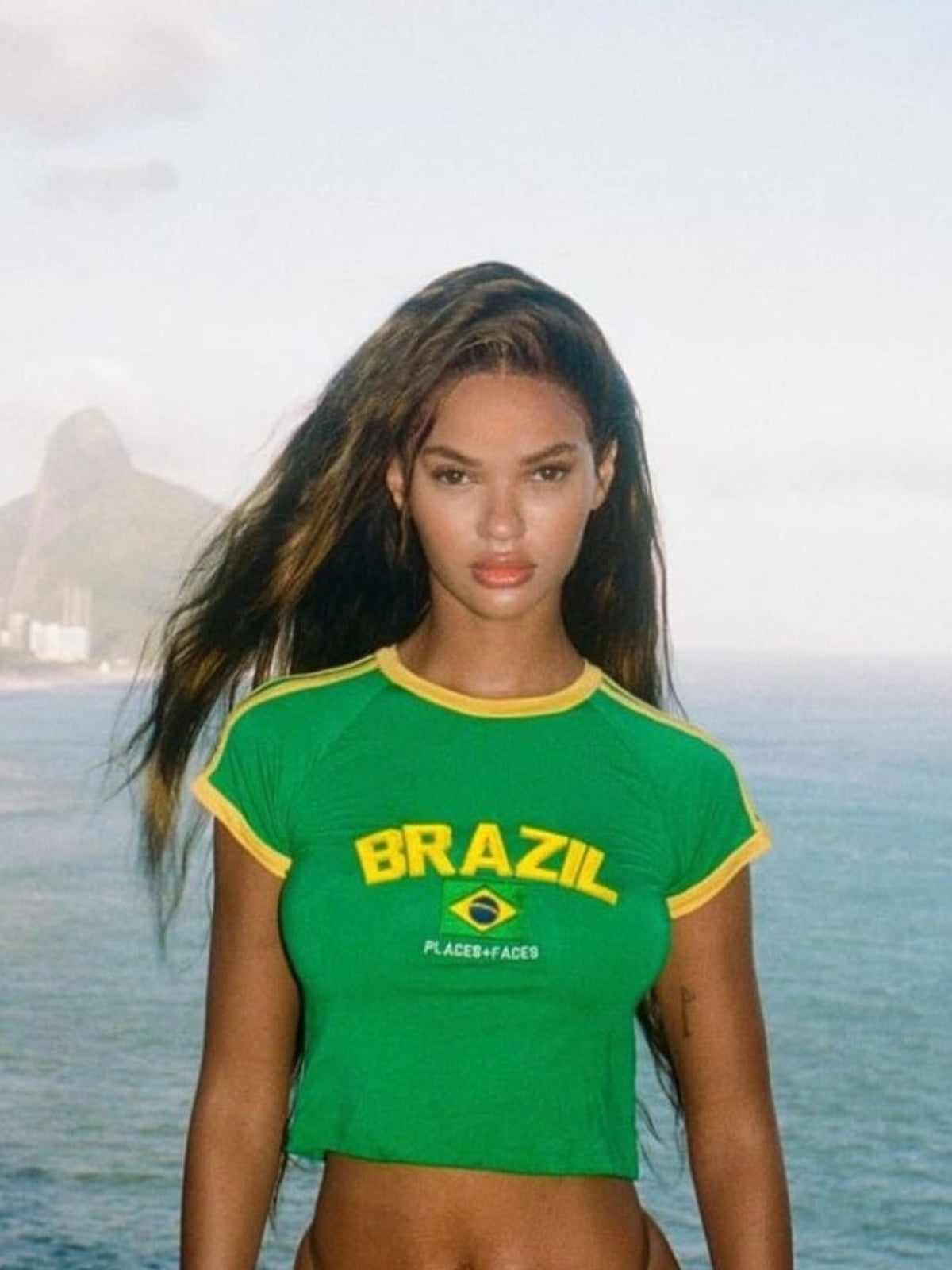 T-Shirt Cropped Brazil